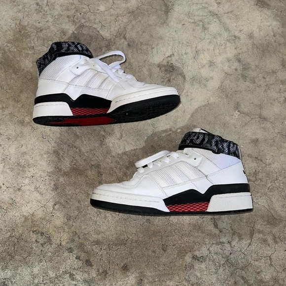 Adidas Forum Mid Sneakers Snakeskin Black and White - Picture 4 of 8